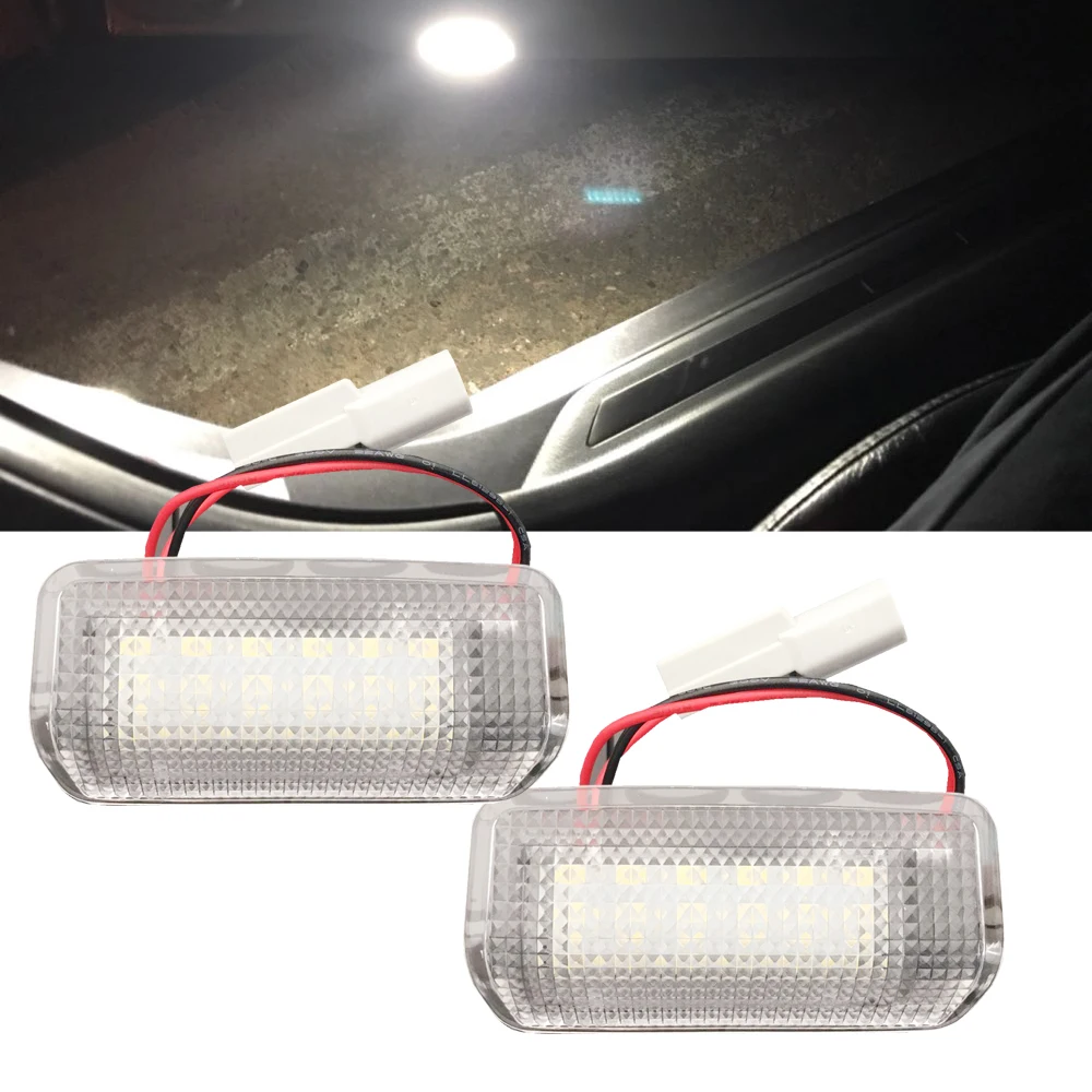 2 шт. Белый светодиодный дверной светильник для Toyota Prius Land Cruiser Camry Harrier Lexus ES350 RX300