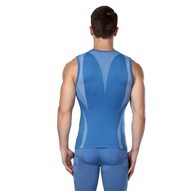 Мужская майка для спортзала компрессионный базовый слой велосипедная