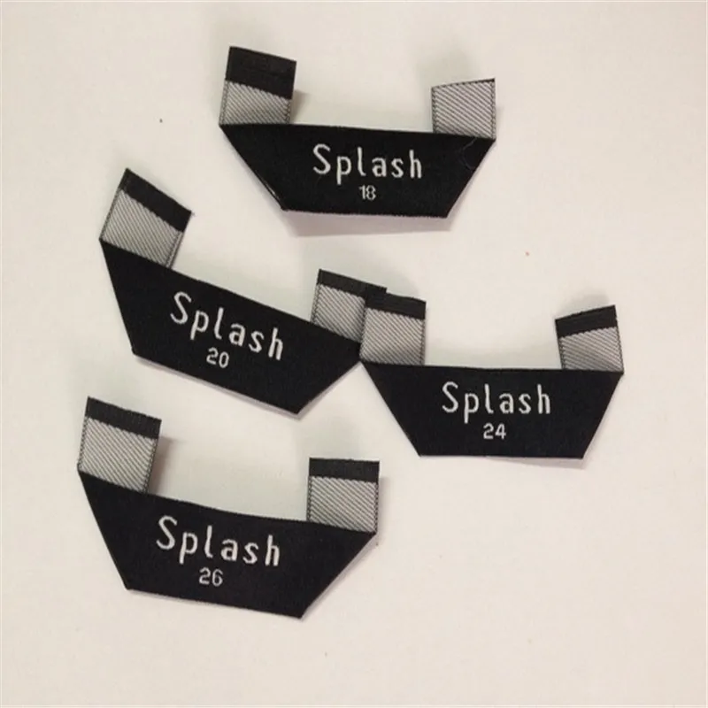 

Custom Mitre Fold Brand Woven Label Clothing main label