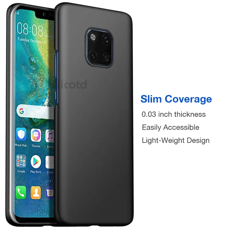 Mate 20 Pro Чехол пластиковый Матовый телефон случае Премиум материал тонкий полная