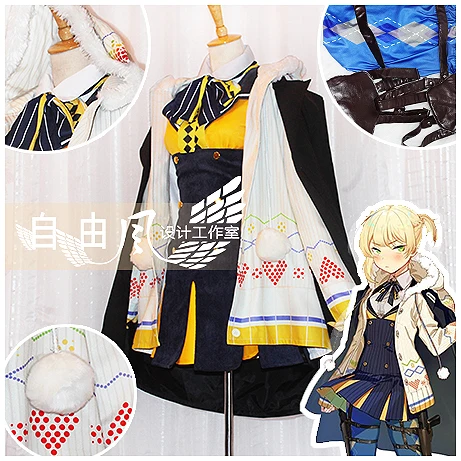 

[Customized] Game Girls Frontline Mark2 Ballte Uniform/Outfit Cosplay Costume Any Size Women Halloween Free shipping 2019.