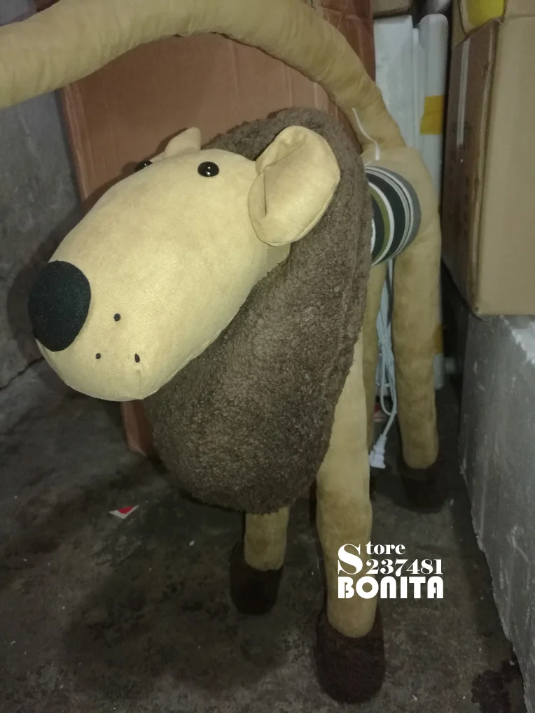 Напольная подставка, декоративный тканевый светильник ручной работы в виде животных, Льва, обезьяны, пуделя, собаки, овцы, антилопы, Детский напольный светильник для гостиной