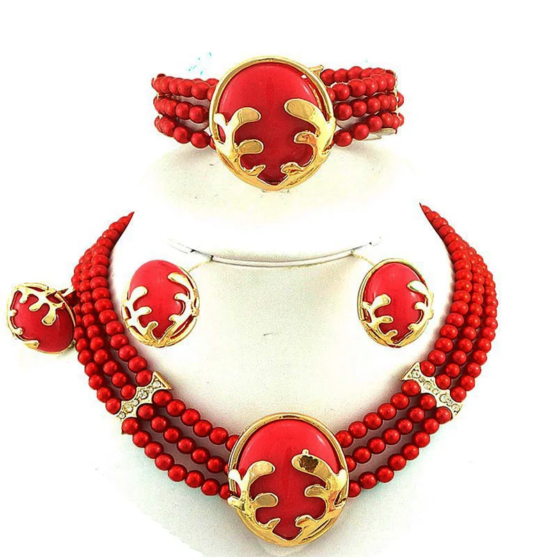 Ювелирные изделия Африканский бисер наборы свадебных ювелирных изделий набор