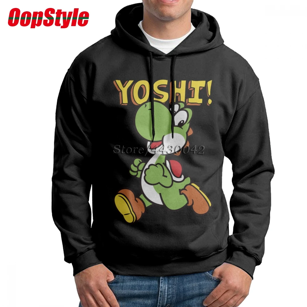 Yoshi Super Mario Bros Толстовка для мужчин без кармана Прямая поставка осень европейский