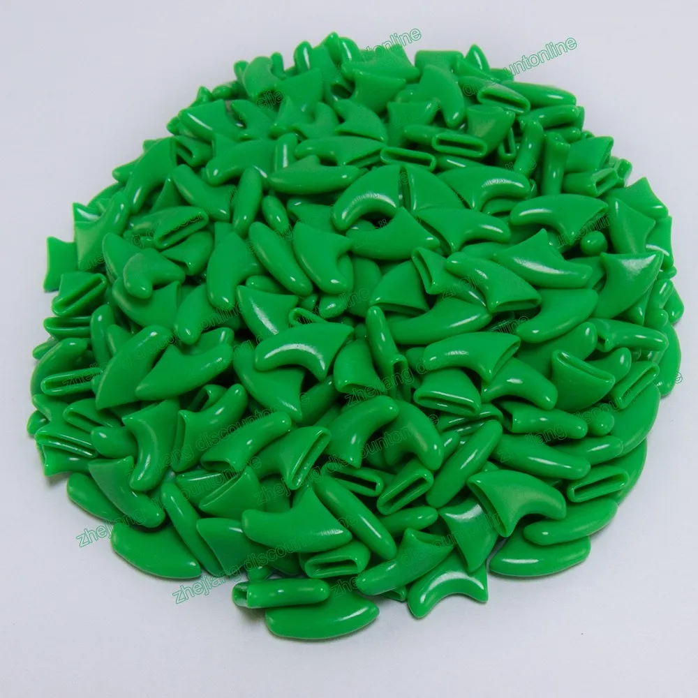 Green 20 шт Силиконовые Мягкие кошачьи колпачки для ногтей/кошачья лапа/Pet защита для ногтей/кошачья Крышка для ногтей с бесплатным клеем и аппликатором - Цвет: Green