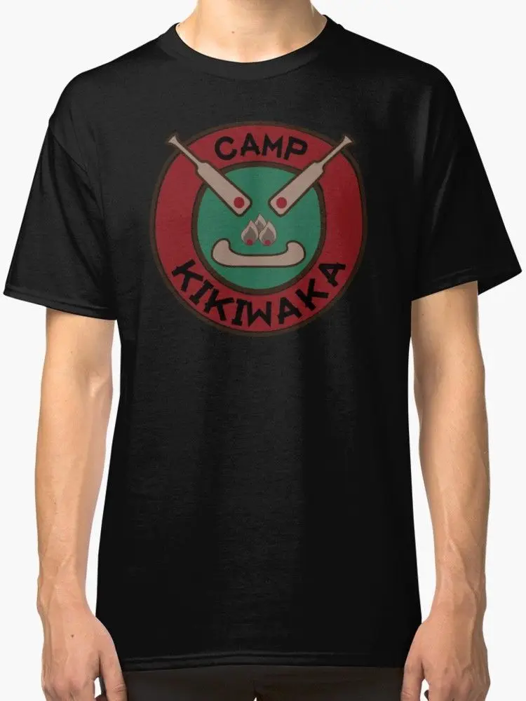 Camp Kikiwaka мужские черные футболки рубашка с принтом летние | Мужская одежда