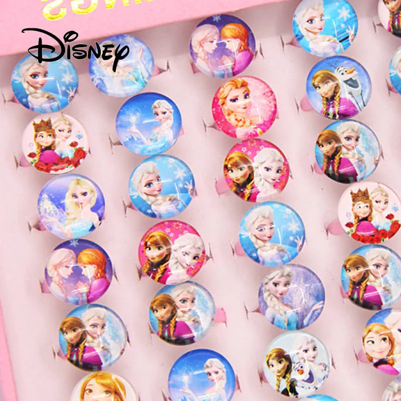 Disney ролевые игры игрушечных колец 36 шт./компл. детского кольцо Эльзы из