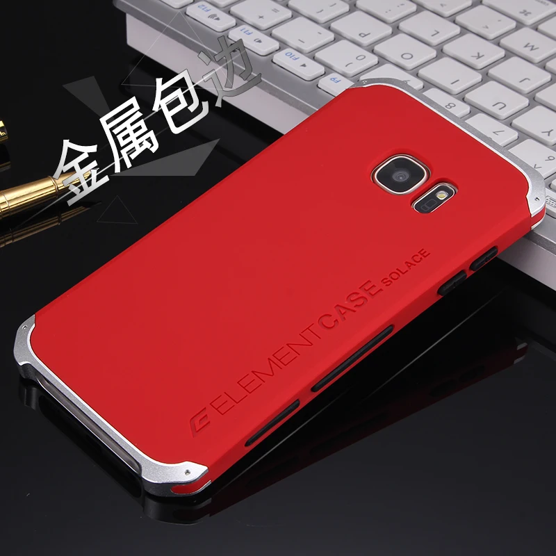 Чехол для samsung Galaxy S7 с алюминиевой металлической рамкой, Пластиковая Задняя крышка для S7 Capa Fundas Coque
