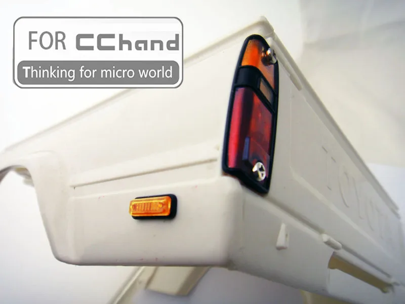 Боковые Поворотные лампы линзы в сборе аксессуары для корпуса 1/10 TAMIYA Hilux Bruiser RC4WD