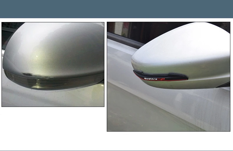 

4 x Car Door Anti-collision Rearview Mirror Anti-rub 3D Car Sticker/Decal for Ford Focus Peugeot Renault Toyota Kia volkswagen