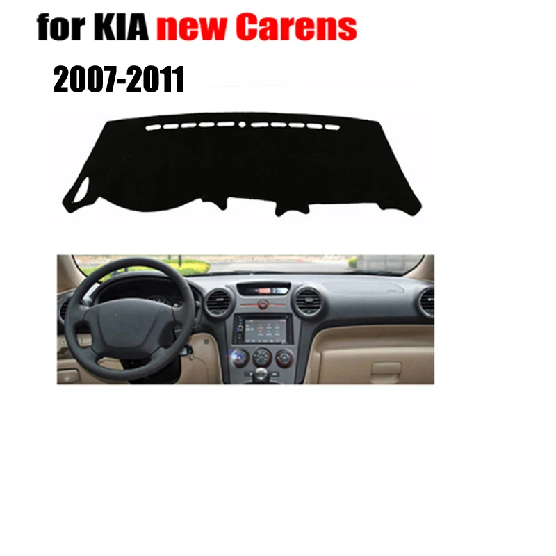 

Коврик для приборной панели автомобиля, для KIA New Carens 2007-2011, левосторонний коврик для приборной панели, чехлы для приборной панели автомобиля