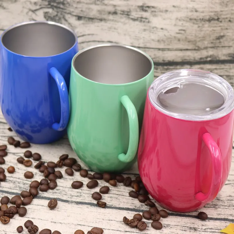 Глоток кружка stemless бокал вина 12 унц. с двойными стенками из нержавеющей стали