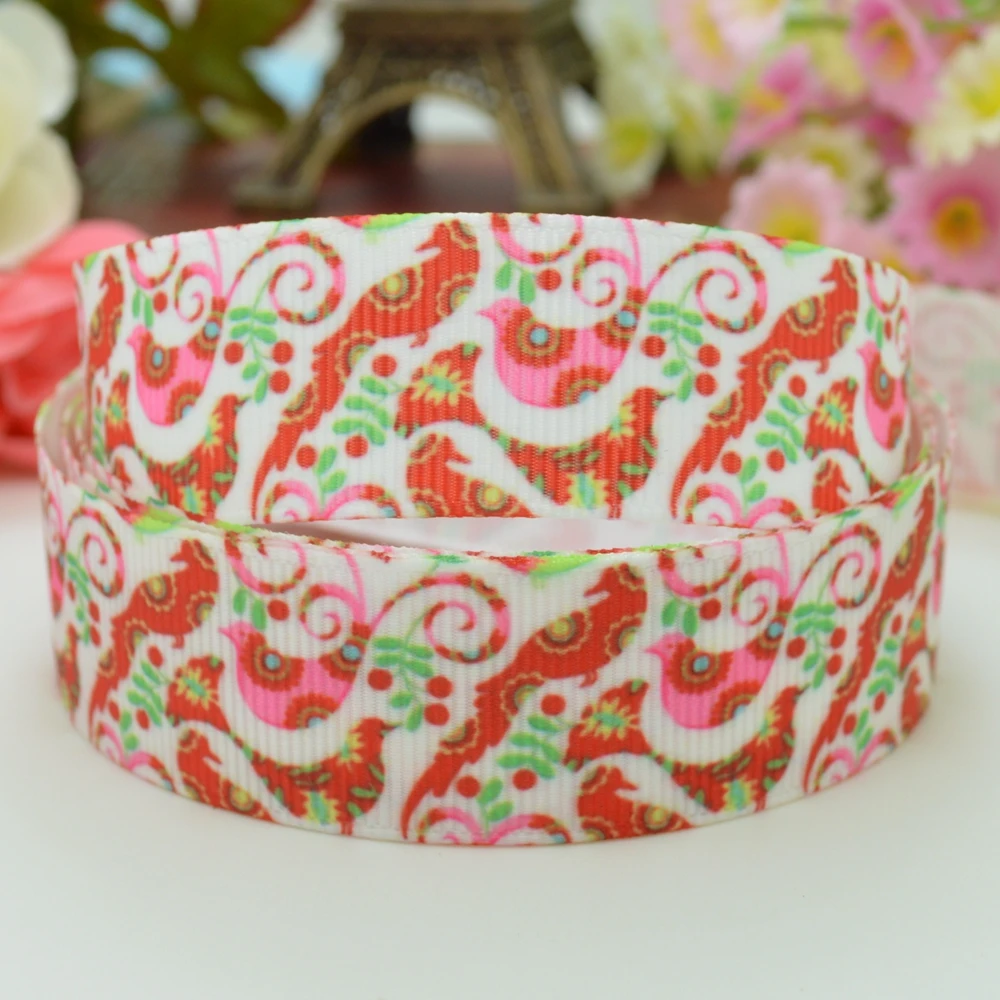 DUWES 7/8 "22 мм Хэллоуин Рождество печатных grosgrain ленты бант для волос украшение