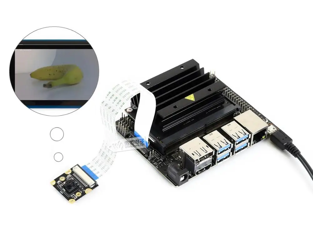 Jetson Nano Developer Kit Acce C (версия ЕС) мощный компьютер для разработки AI с дисплеем камера