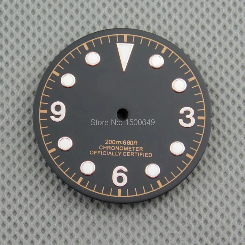 Corgeut 30 5 мм черный циферблат с красной отметкой подходит для Miyota 8205/8215 DG2813/3804