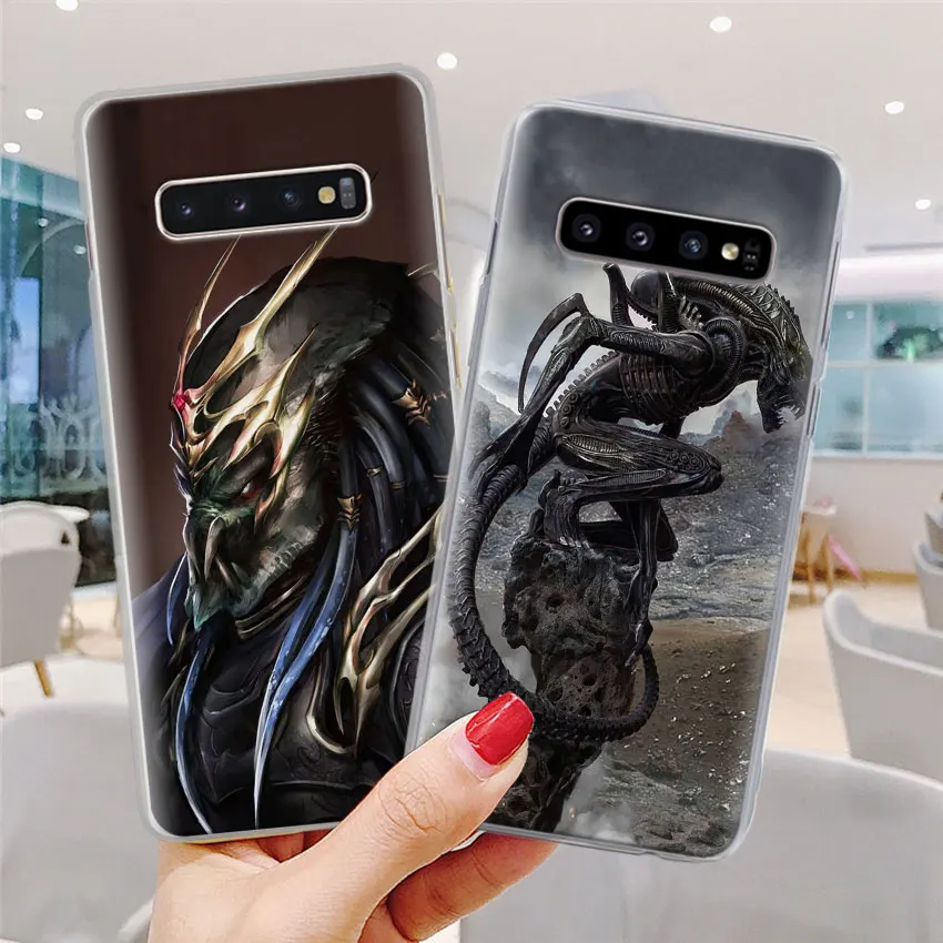 Чужой против Хищник чехол для телефона для samsung Galaxy S10e S10 плюс S7 S8 S9 Plus, Note 8, 9, 10, плюс S10 5G M20 M30 жесткий чехол Coque