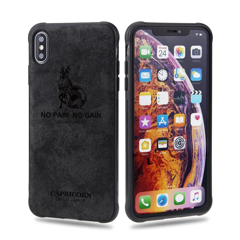 Phone Case For iphone 7 8 6 6s plus X Xs max XR Cover Twelve constellations Embossed Cases |