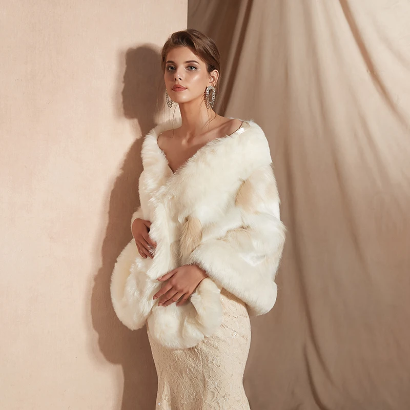 Forevergracedress элегантные мягкие осенне-зимние куртки-болеро Свадебные пальто шали шарфы PJ333