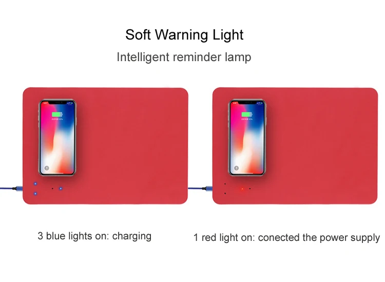 Qi Беспроводное быстрое зарядное устройство коврик для мыши/коврик iPhone 8 Plus X Samsung