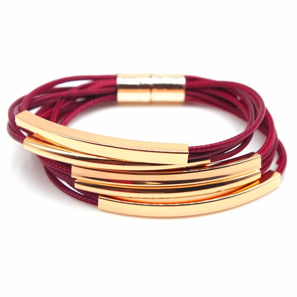 D & в богемном стиле с цветами и кристаллами многослойное браслет для женщин