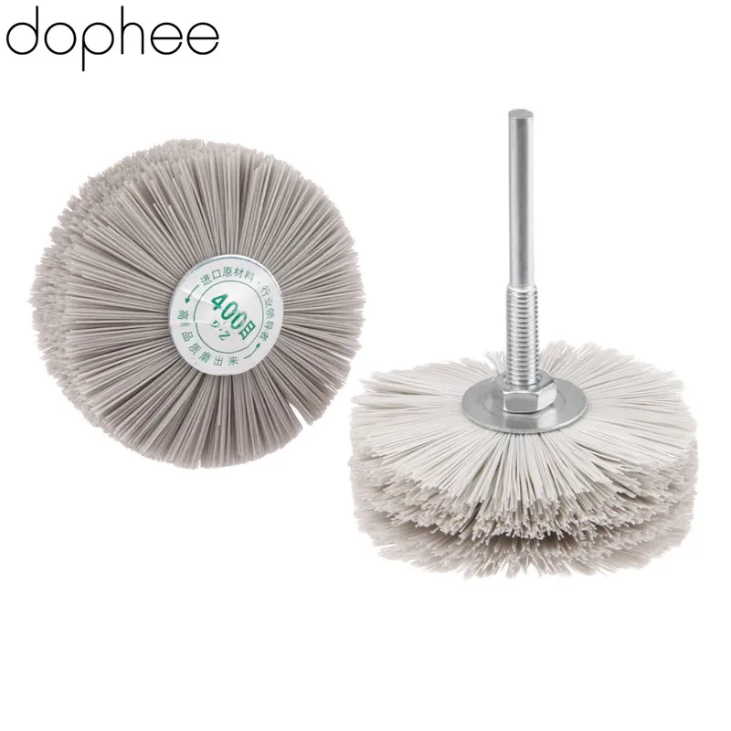 dophee Dremel Accessories Nylon Wheel Brush Wood Metal Polishing Buffing Grinding 320# 400# 600# for Drill Rotary Tool *3 | Инструменты