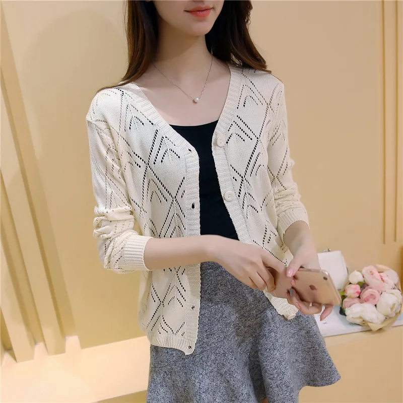 Вязаный кардиган с V образным вырезом и длинными рукавами|knitted cardigan|cardigan knittedknitted