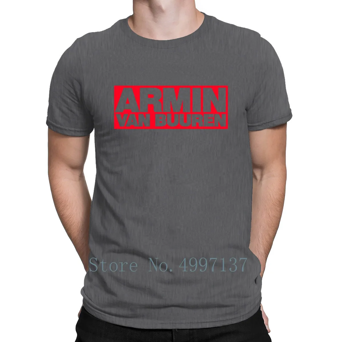 Armin Van Buuren T Shirt Original Tee Summer Print O-Neck Famous Standard Humor | Мужская одежда