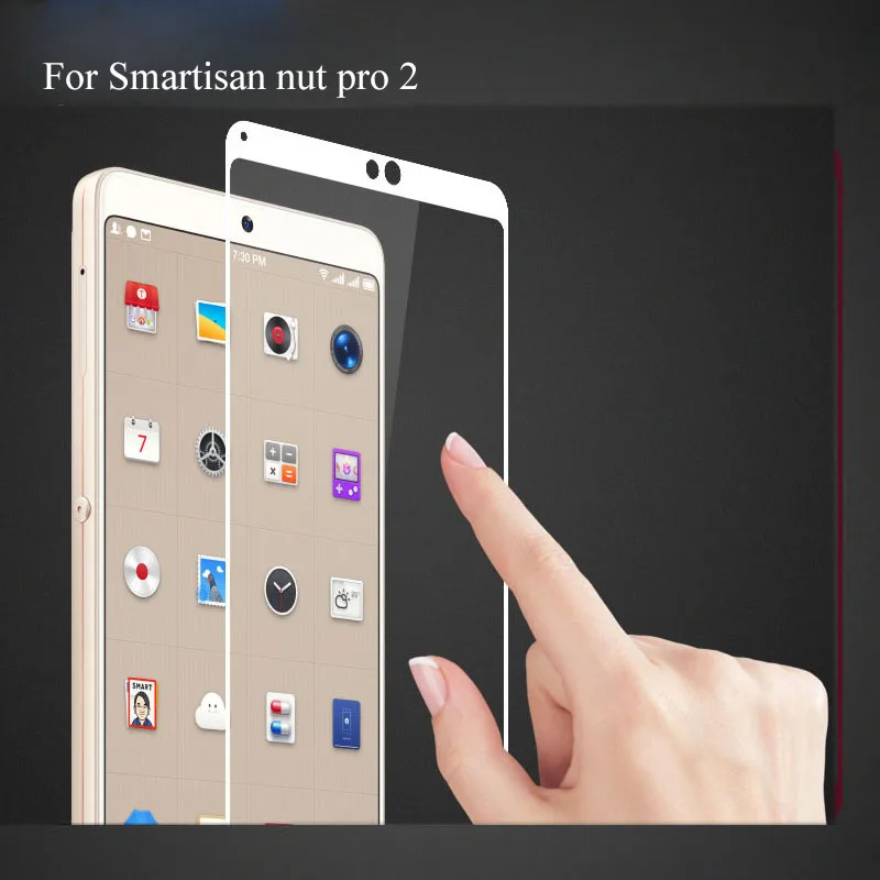 2 шт. закаленное стекло для Smartisan nut pro полное покрытие 9H Взрывозащищенная Защита