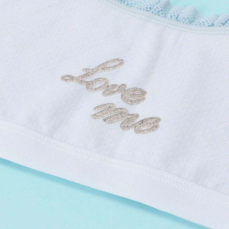 Нижнее белье для девочек кружевные бюстгальтеры хлопковые майки спортивный