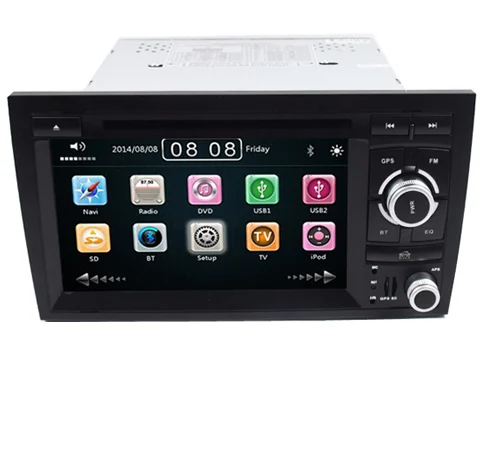 7-дюймовый 2din автомобильный DVD ВСП Navi для Audi A4 GPS (2002-2008) S4 RS4 8E 8F B9 B7 Bluetooth Радио RDS CAN