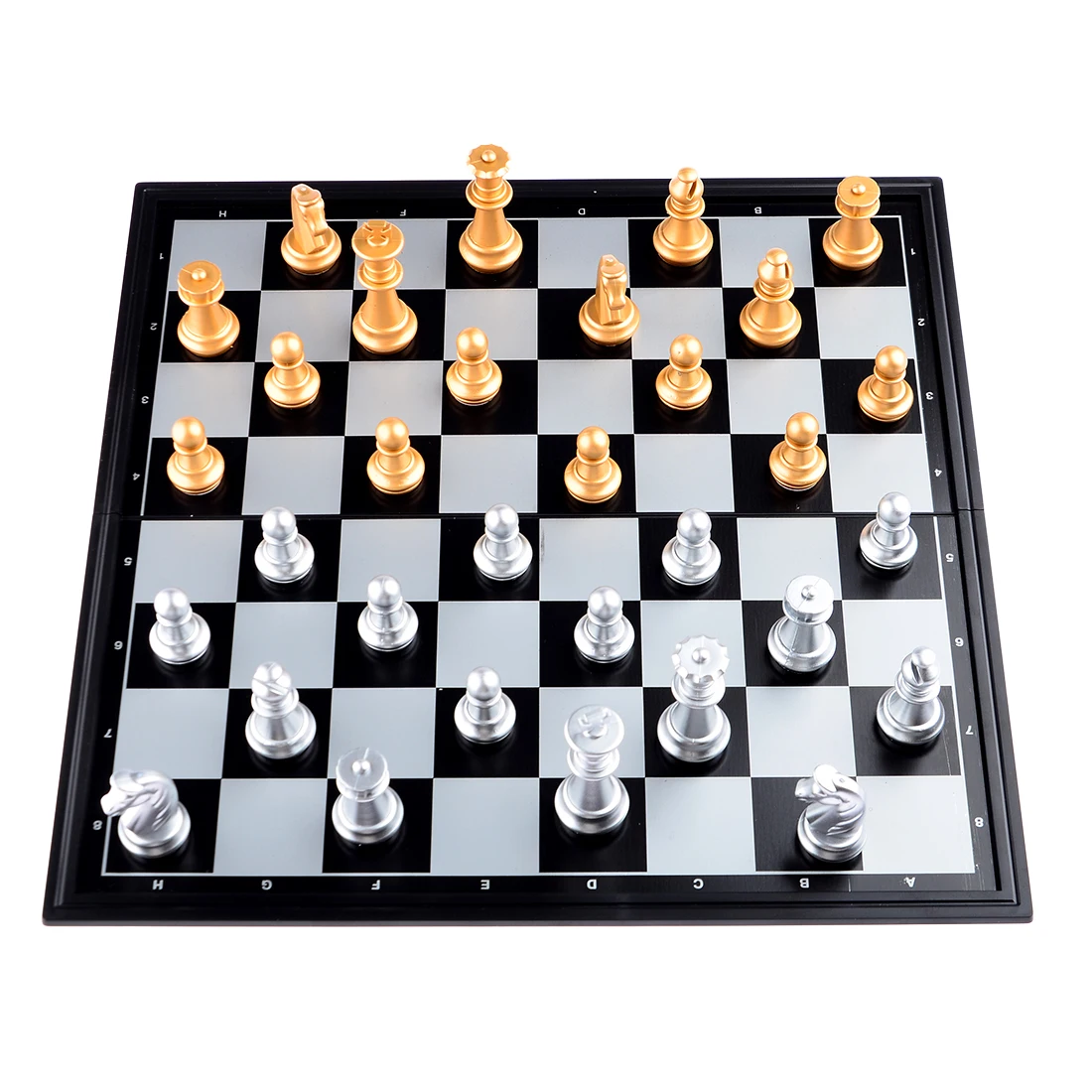 2017 Новый Портативный Игра в Шахматы Шашки Складные Магнитная Шахматная Доска