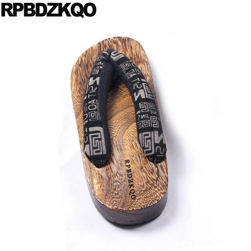 Шлепанцы Geta с открытым носком без застежки повседневные японские шлепанцы