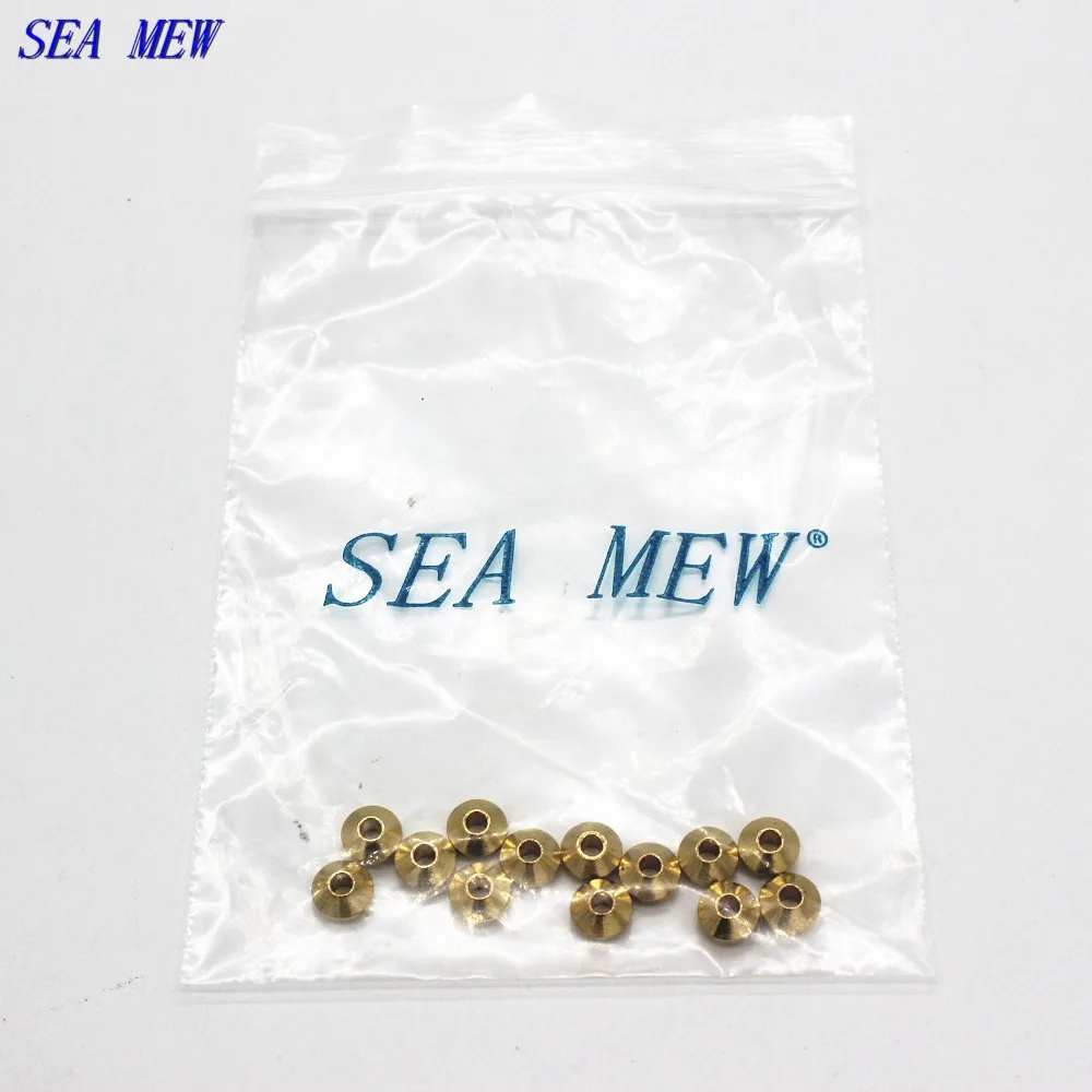 SEA MEW 100 шт. 6 5 мм * 3 металлическое необработанное отверстие 2 бусины DIY ювелирные