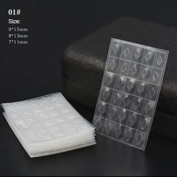 Small Diamond Новые 2 листа пластиковые наклейки в виде драгоценных камней для дизайна ногтей, прозрачные формы для украшения ногтей, маникюрные инструменты для дизайна ногтей - Цвет: Small Diamond