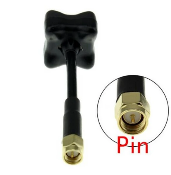 Новинка TBS TRIUMPH Antenn Team BlackSheep VAS 5,8 GHz круговая поляризованная антенна Triumph SMA RP-SMA для гоночного квадрокоптера FPV - Цвет: long inner-pin