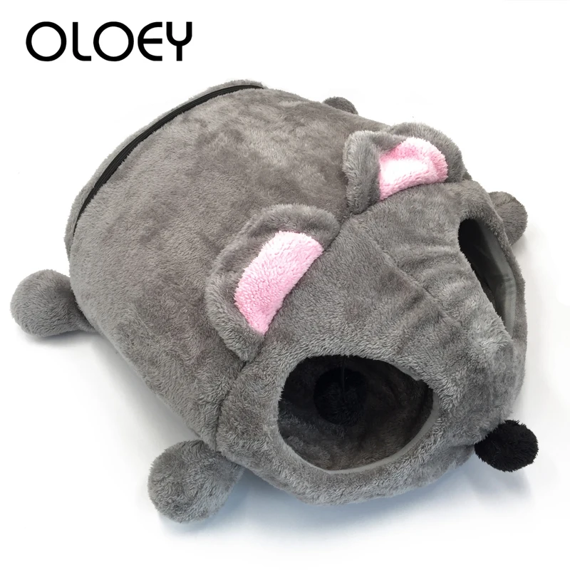 Оригинальный серый Водонепроницаемый Мышь форма кровать Малый кошки собаки