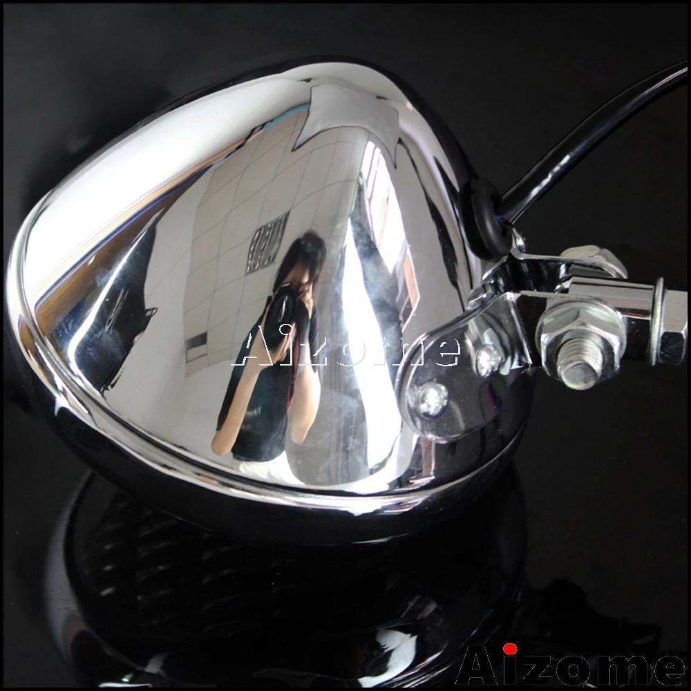 Ретро налобный фонарь для Harley TRI XS650 Хромированная передняя фара мотоцикла H4 Triumph