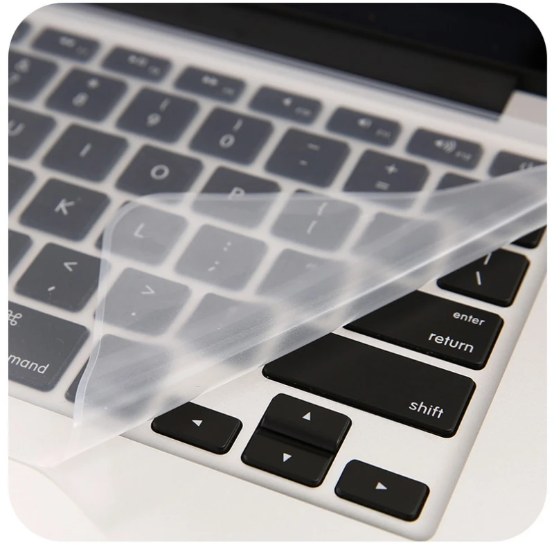 Силиконовая крышка клавиатуры для Macbook Air Pro retina 13 15 17 протектор для Mac book клавиатуры Водонепроницаемая Защитная пленка для клавиатуры