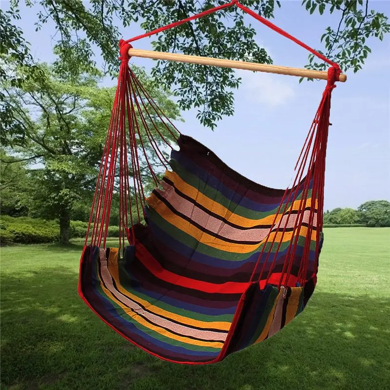 Веревочный стул качели гамак с деревянной перекладиной 90см .|hammock swing|rope swingrope hammock