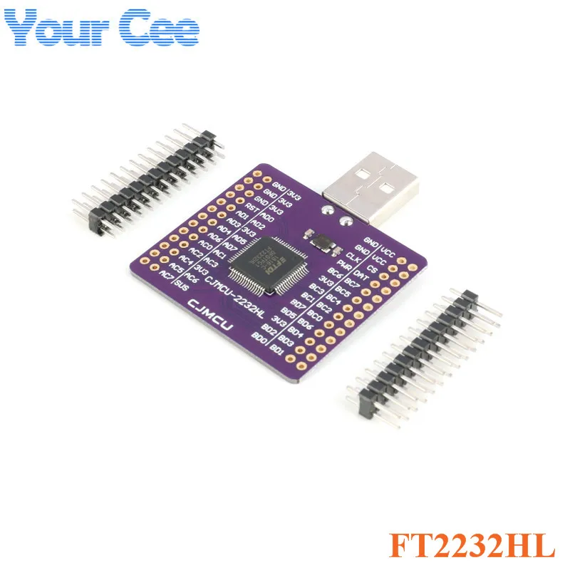 FT2232HL USB TURN UART FIFO SPI I2C JTAG RS232 Module CJMCU 2232HL to двухканальный модуль|Интегральные схемы| |