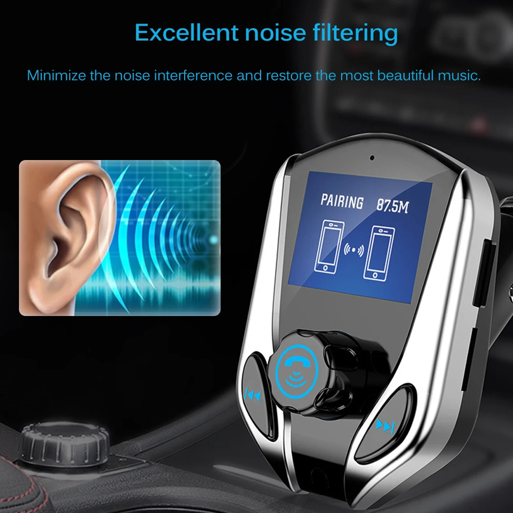 Bluetooth автомобильный комплект Hands Free FM передатчик Handsfree приемник двойной USB