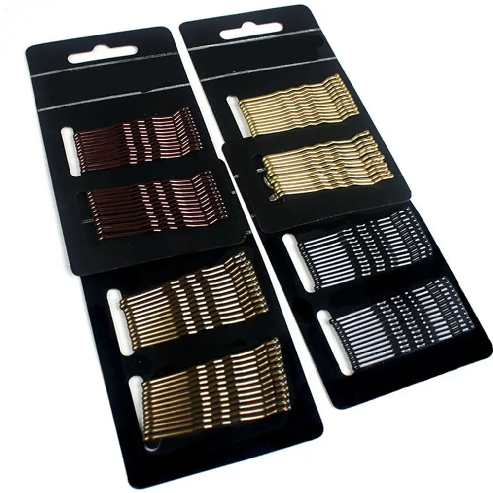 

24pcs/set Hair Grips Salon Invisible Hairpins Curly Wavy Bobby Pins For Daily Use Wedding Hair Accessories 4 Colors Durable