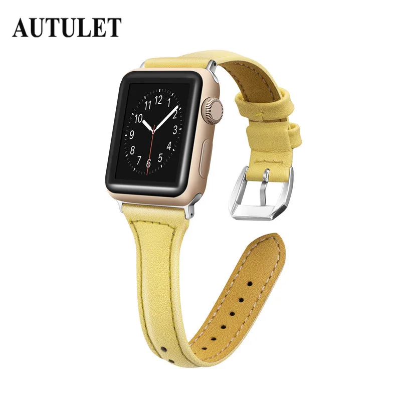 Ремешки для Apple Watch группа кожаный браслет 38 мм 42 женщин мужчин применение