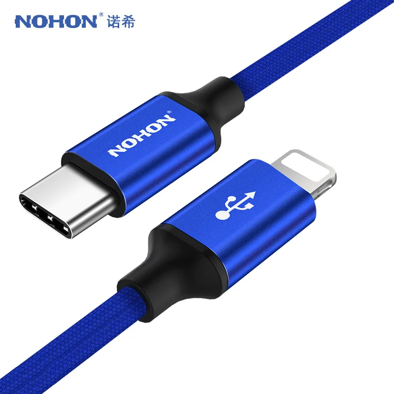 NOHON USB Type C кабель для 8 контактного быстрого зарядного устройства Apple iPhone 7 6 6S iOS 10 9