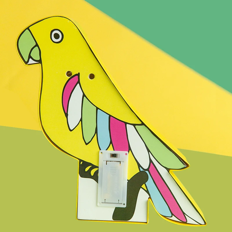 Ночник ROPIO 3D с птицей украшение для помещения бумажная доска неоновый светильник