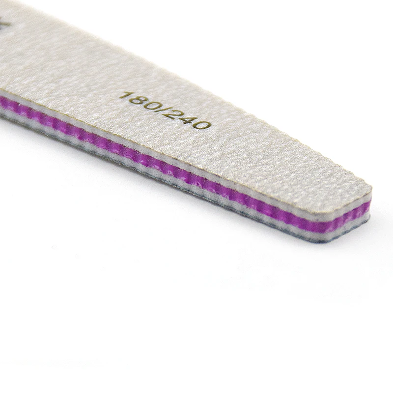 5pcs Nail File Buffing 100/180/240 Sandpaper Diamond Curve Lixa Banana Polish Buffer Washable Manicure Pedicure Makeup | Красота и