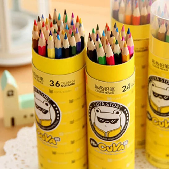 Цветные карандаши для рисования Натуральные деревянные бесплатная доставка|pencil