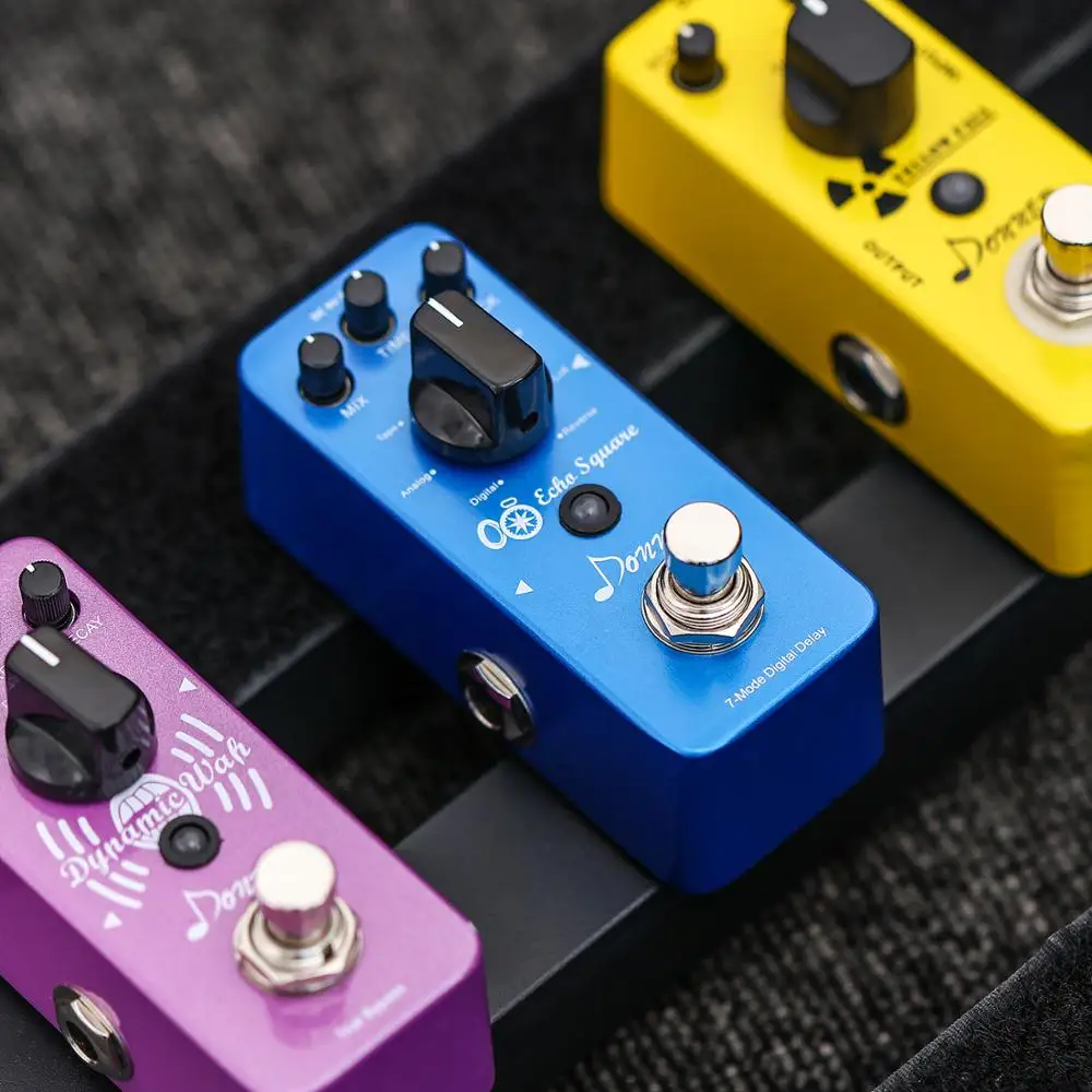 Donner Multi Digital Delay гитарная педаль Echo Square эффектов 7 режимов|Детали и аксессуары для