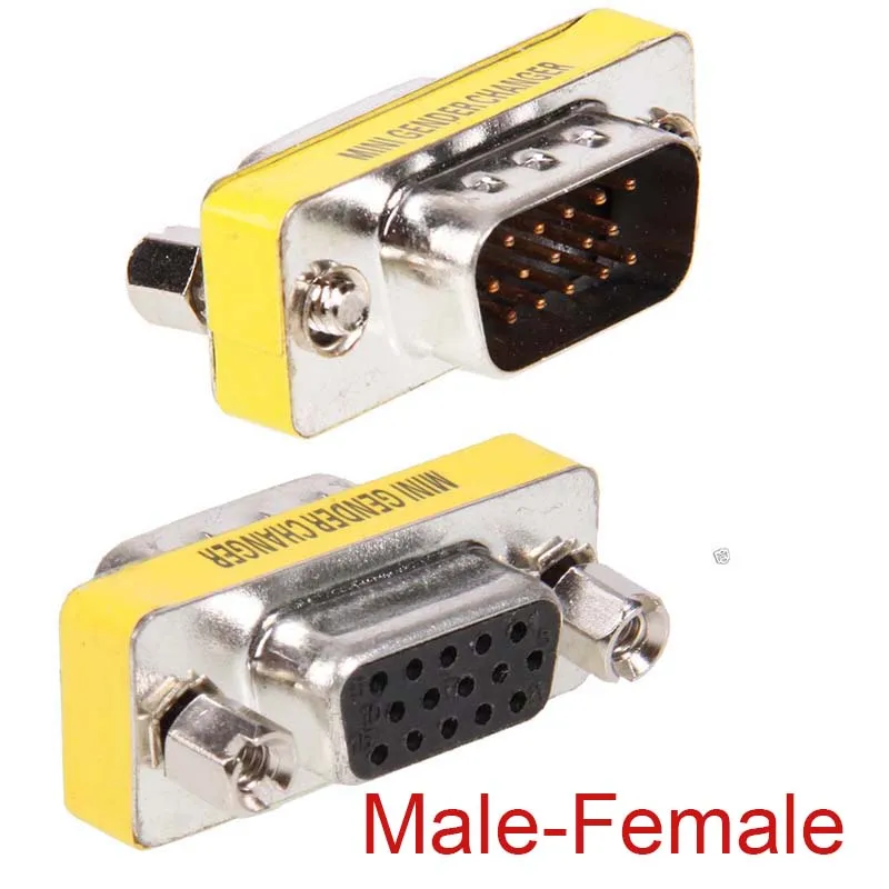 15 Pin HD SVGA VGA Мужской Женский адаптер для смены пола Новый|vga vga|adapter genderadapter vga |
