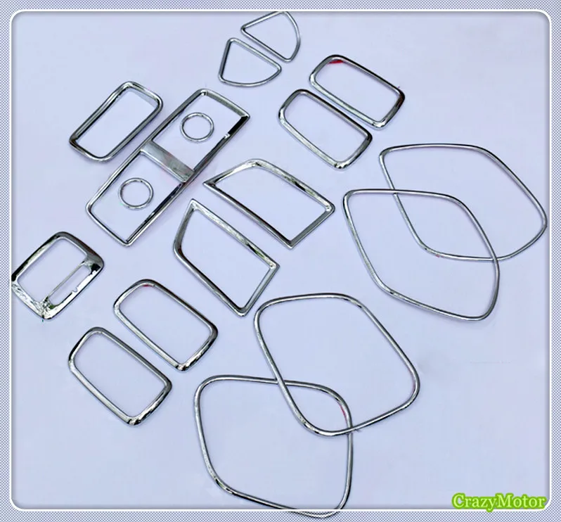 For Mitsubishi Outlander Sport ASX RVR 2013-2021 Chrome Interior A/C Air Outlet Vent Tweeter Speaker Cover Trim Kit Car Styling |